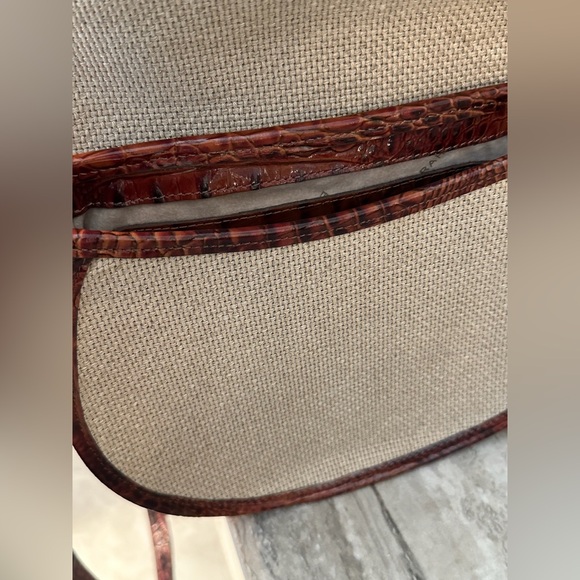 Brahmin canvas and leather crossbody bag - Picture 2 of 6